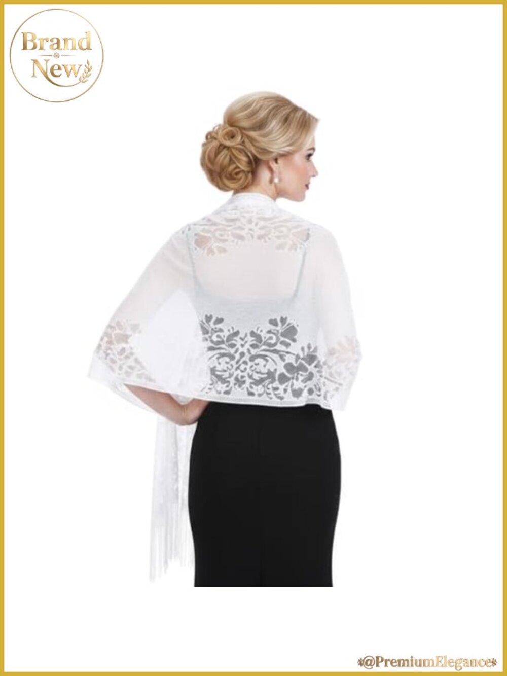 Lace Shawl Wrap for Women Dressy Wedding Formal Party